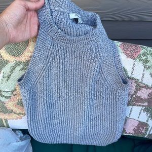 Grey knitted top from Madewell